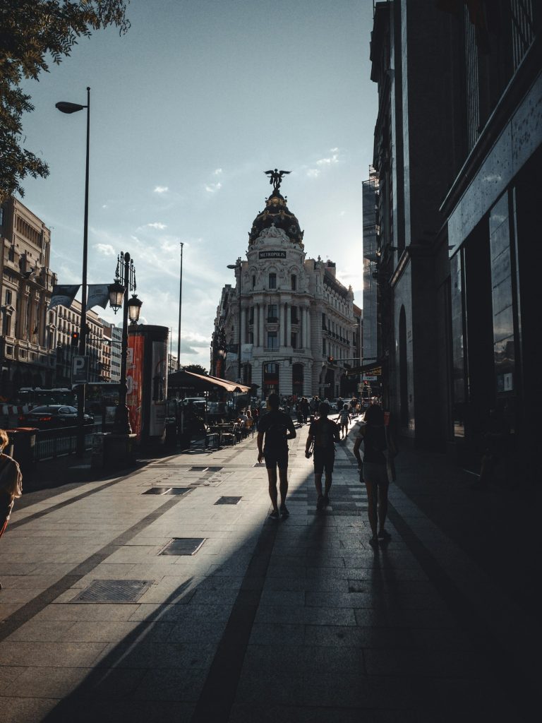 Metropolis Building in Madrid, Spain.